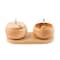 John Bead 3.6" x 3.6" Spin that Bead! Wooden Dual Bead Spinner with 2 Needles